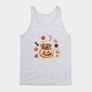 Sweet Candy Pumpkin Tank Top